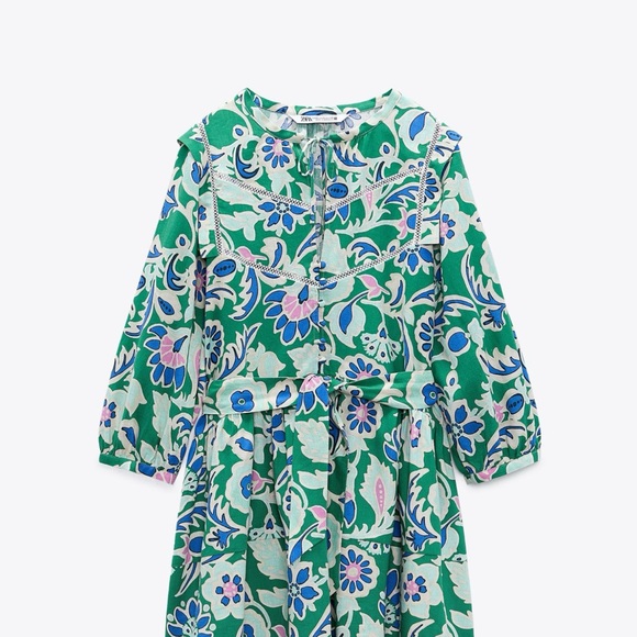 Zara Floral print mini dress - Picture 1 of 5